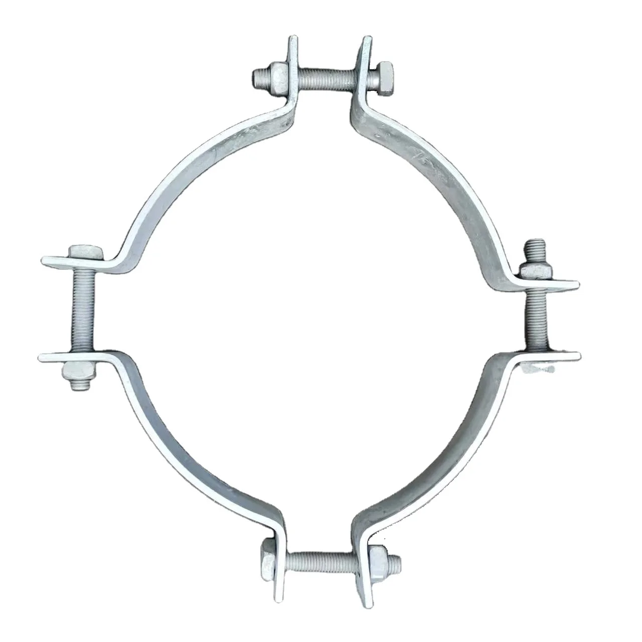 Hot Dip Galvanized Carbon Steel Pole Clamp Pole bands DEG 5-7 7-9 8-10 9-11 10-12
