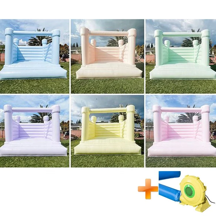 White bouncy castle adults bounce house inflatable kids jumpers for wedding