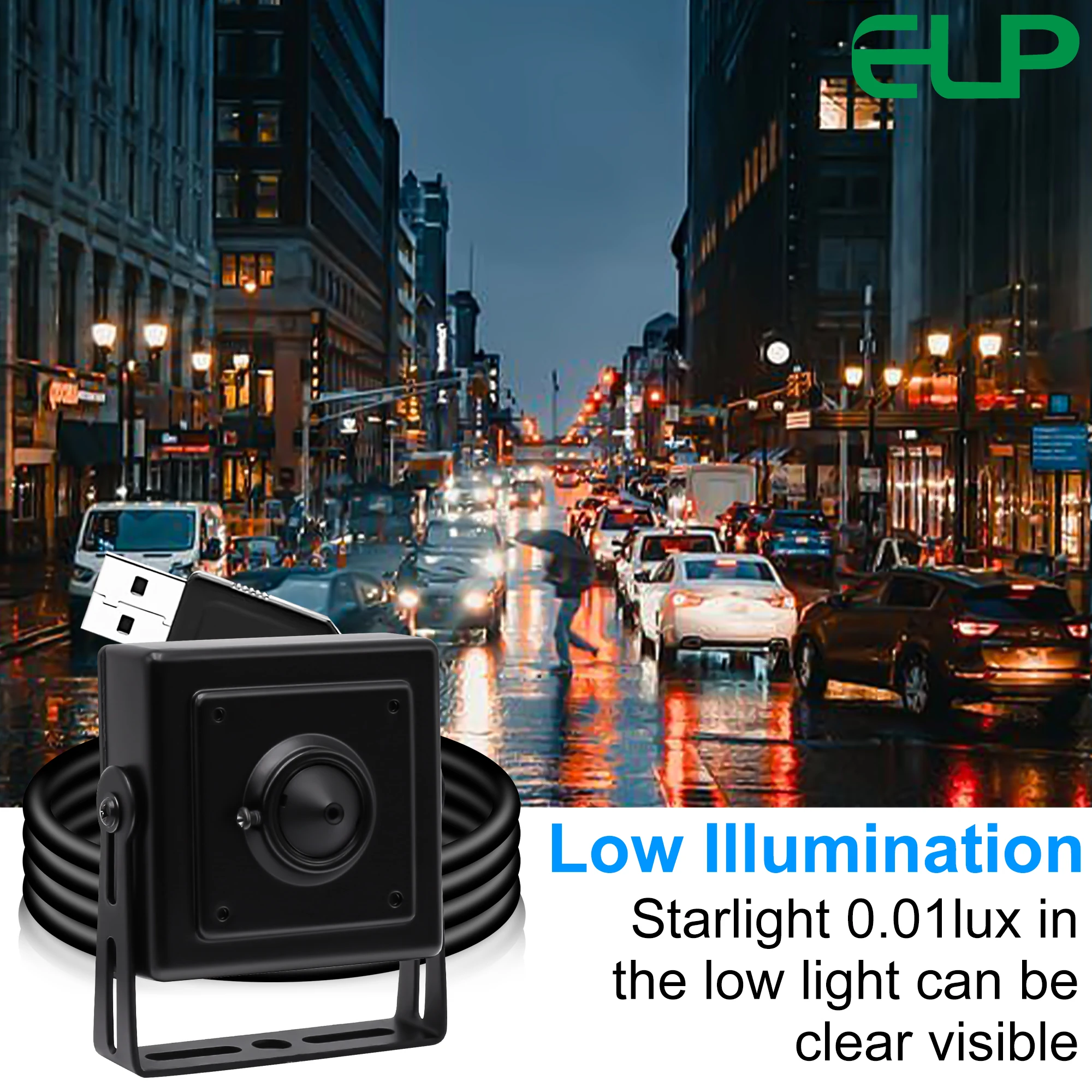 ELP Mini USB Camera with IMX323 Low Illumination CMOS Sensor 1080P Full HD H.264 Metal Case UVC ATM Camera With mini 3.7mm Lens