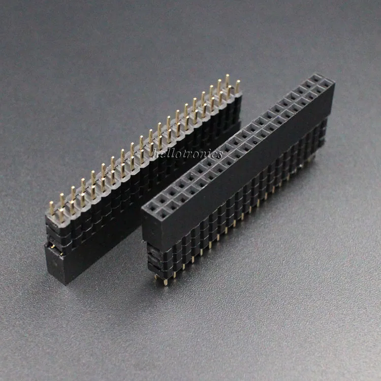 Stacking Header for Raspberry Pi A+ B+ Pi 2 - 2x20 Extra Tall Stackable Header 2 Spacers Female Header