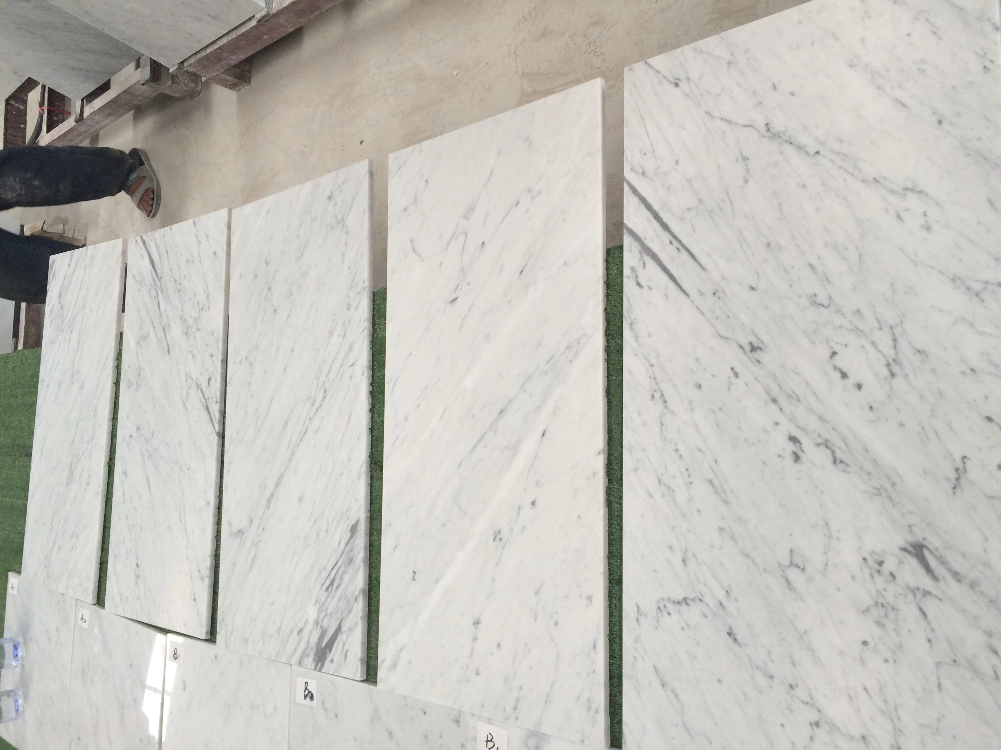 Bianco Carrara Marble Subway Tiles Polished Italy White Marble Flooring & Wall Tiles