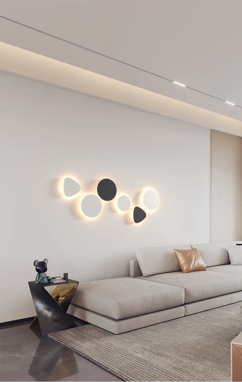 New ultra-thin LED magnetic wall lamp bedroom bedside lamp living room background wall light