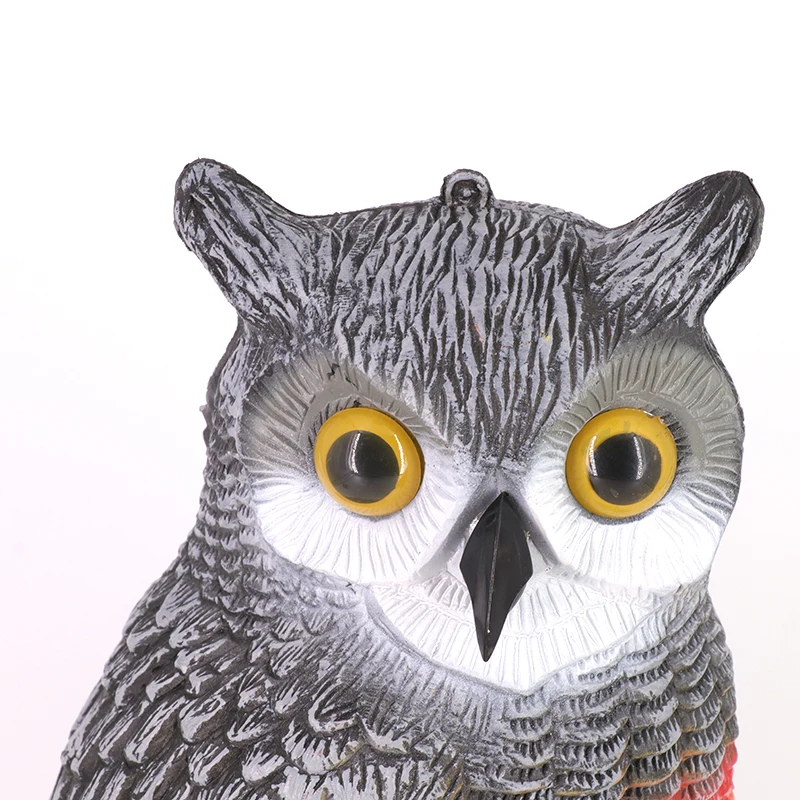 Hunting Accessories Hand Painted Garden Protector Realistic Owl Whole Body Plastic Curvy Owl Decoy