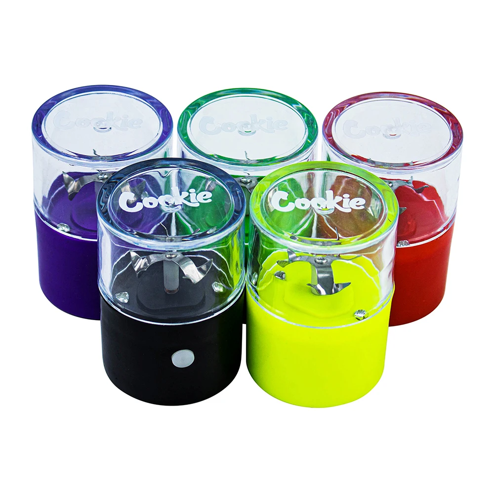 Wholesale Cookie Electric Grinder Plastic Metal Tobacco Crusher Creative Smoking Accessories Herb Grinder Machine Electric