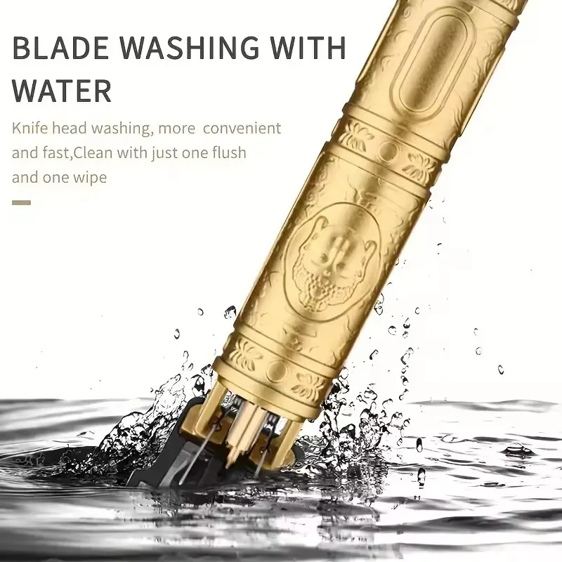 Portable Wireless Hair Cutting Machine Cordless Rechargeable Edgers Clippers Electric Beard Trimmer Zero Gapped T-Blade Trimmer