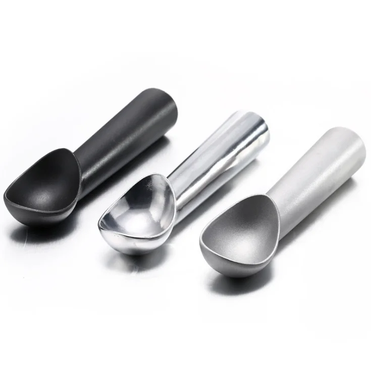 wholesale cheap factories new style large multifunctional spoon ice cream tools self-melting aluminum alloy snow scoop
