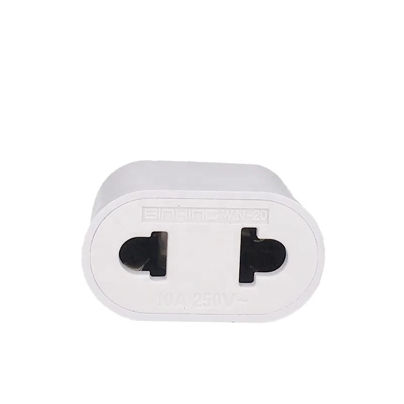 US Adapter Plug EU to US Flat Wall Plug Adapter Charge Outlet Sockets 2 Flat Pin To 2 Round Adapter Plug
