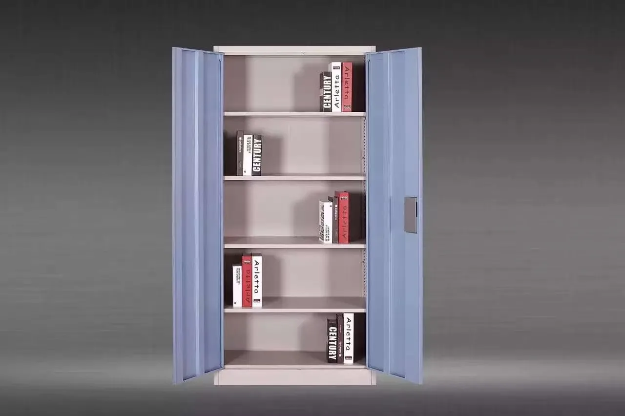 2021 New Design Amoires Bedroom Furniture Modern 2-Door Metal Wardrobe Steel Almirah Clothes Closet for Home Use or School