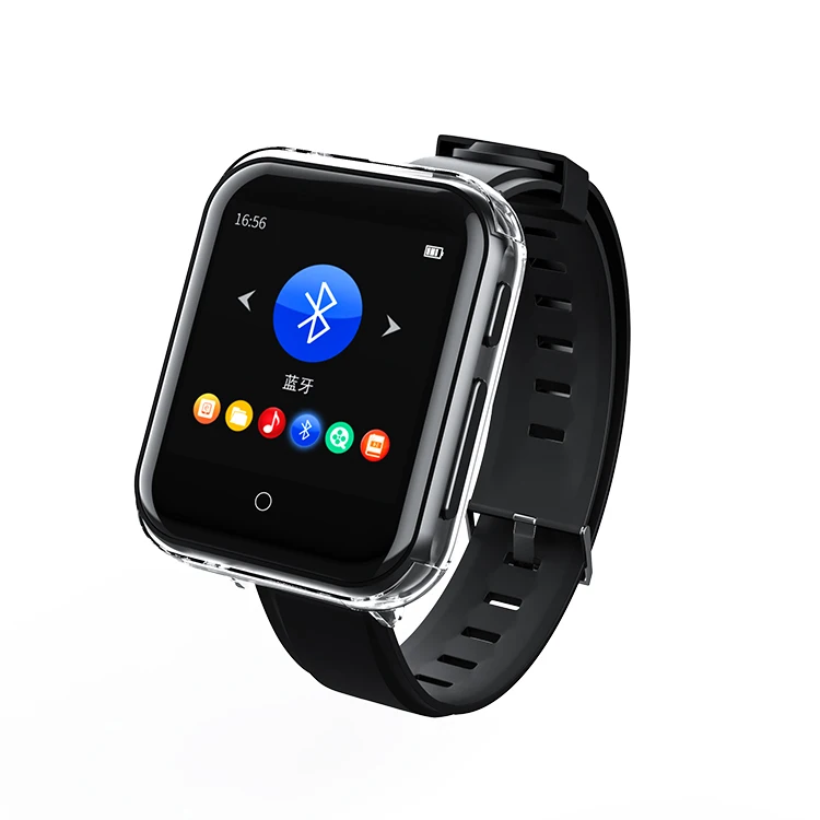 RUIZU M8 MP3 Player With Bluetooth Touch Screen Lossless Wearable Music Player Mini Run Walkman Support FM Radio,Recorder,E-Book