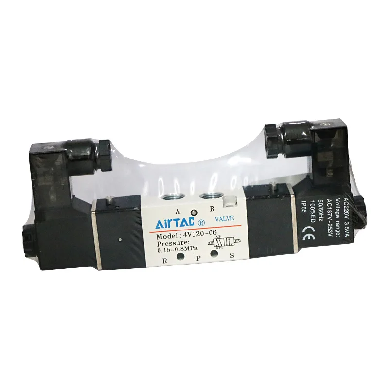 4V120-06  4V320-10  4V420-15 large flow solenoid valve DC24V 2/2ways  solenoid valve pneumatic valve Airtac brand