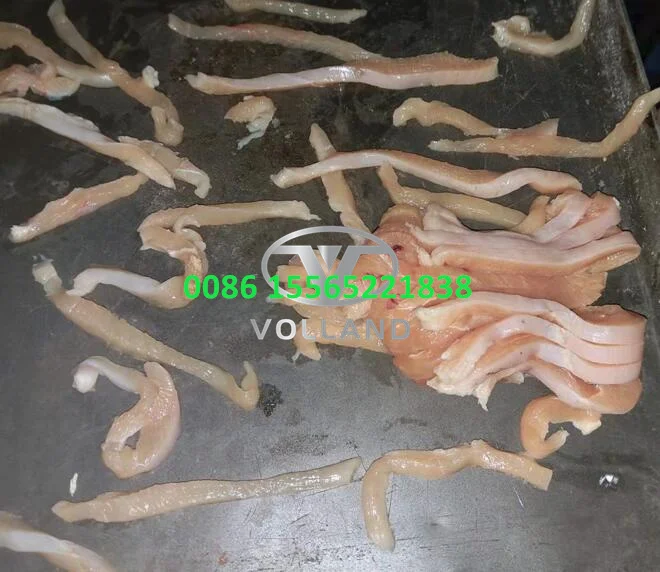 chicken breast layer slicing machine/ Fresh Meat Horizontal Slicer/Professional meat slices strips cutting machine