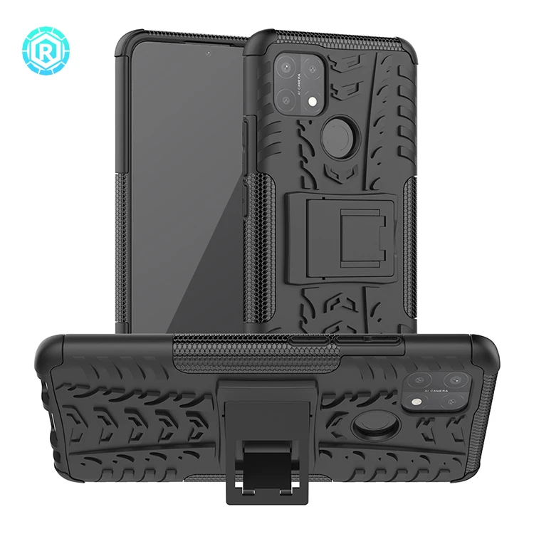 Factory Price phone case For OPPO A15 Wholesale Shockproof TPU PC Phone Back Cover for OPPO A15