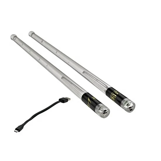 PAIR of ROCKSTIX 2 PRO - 15 Colors CHANGING LED LIGHT UP DRUM STICKS