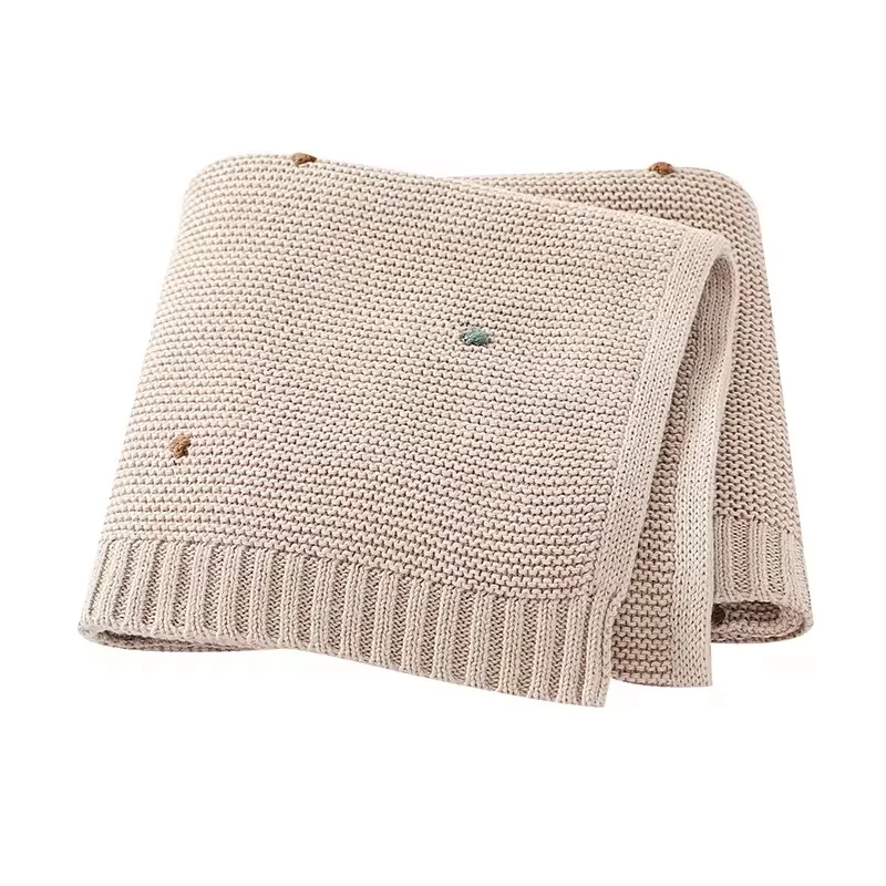 Comfortable Wrap Super Soft Waffle Newborn Receiving Breathable Miximiong Custom Organic Knit Cotton Baby Blanket Wholesale