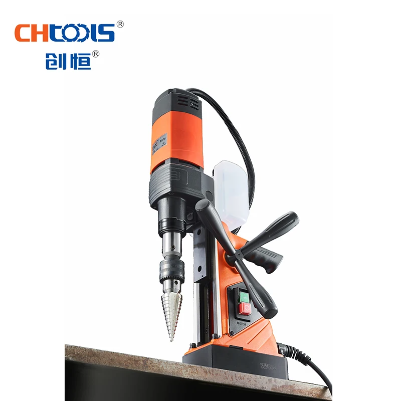 CHTOOLS Промышленный Портативный 35 мм Dx-35 220v без свободного хода одна скорость Mag дрель магнитное основание сверла для