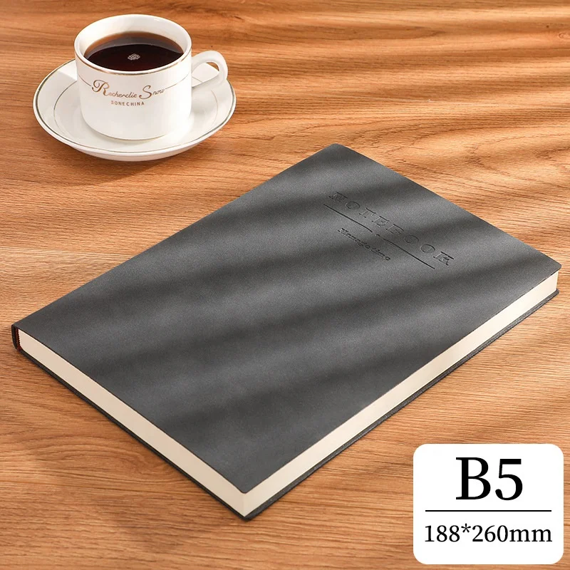 Wholesale Business Thickened Softcover  PU Leather A4 /B5/A5 Notebook