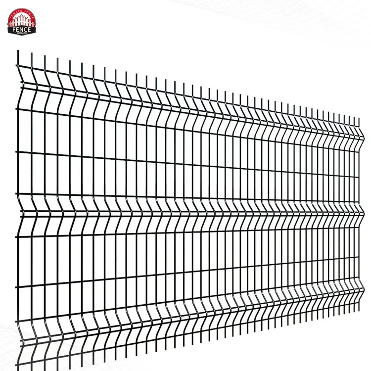 Galvanized Steel Metal PVC Coated 3D V Bending Welded Curved Garden Wire Mesh Panel Farm Fencing