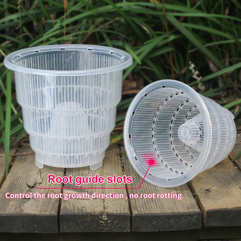 Plastic Clear Slotted Orchid Pots Inner Planter Cups for Orchids Planting container air hole orchid pot
