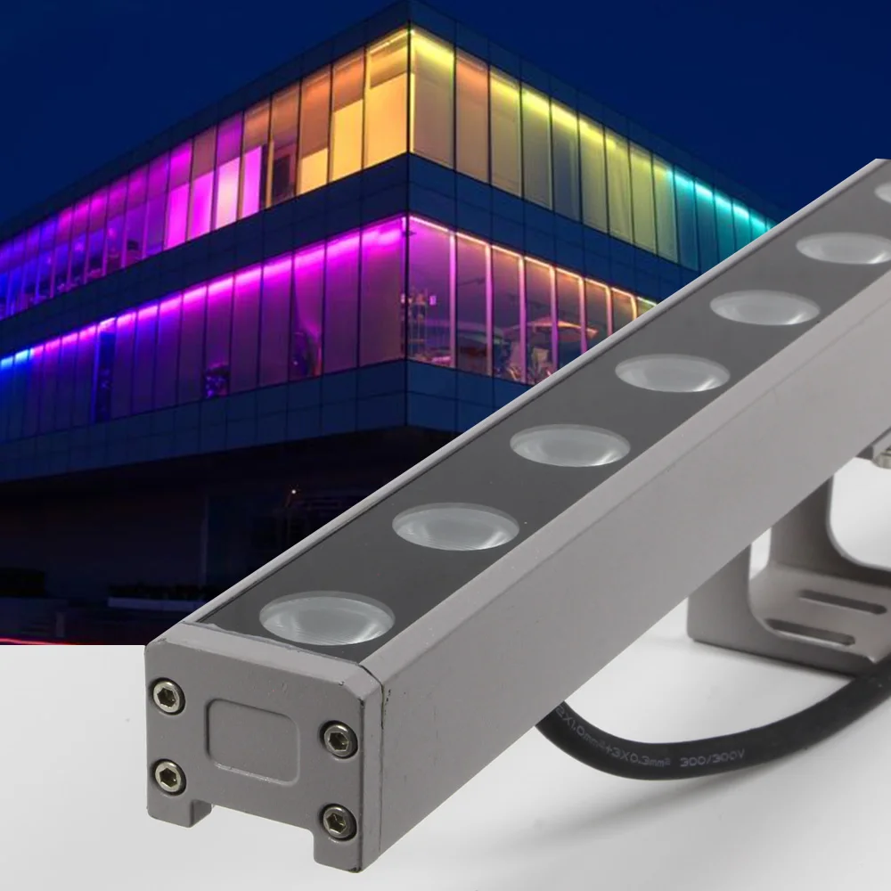 Настенная шайба 18 Вт 24 RGB RGBW Ip66 Водонепроницаемая Регулируемая наружная Dmx архитектура светодиодная настенная