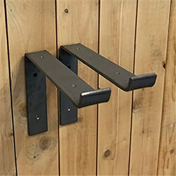 Rustic Scaffold Board Heavy Duty Shelf Brackets/Shelving Industrial Iron/Steel (Pair)  (Type 2-225mm Up)