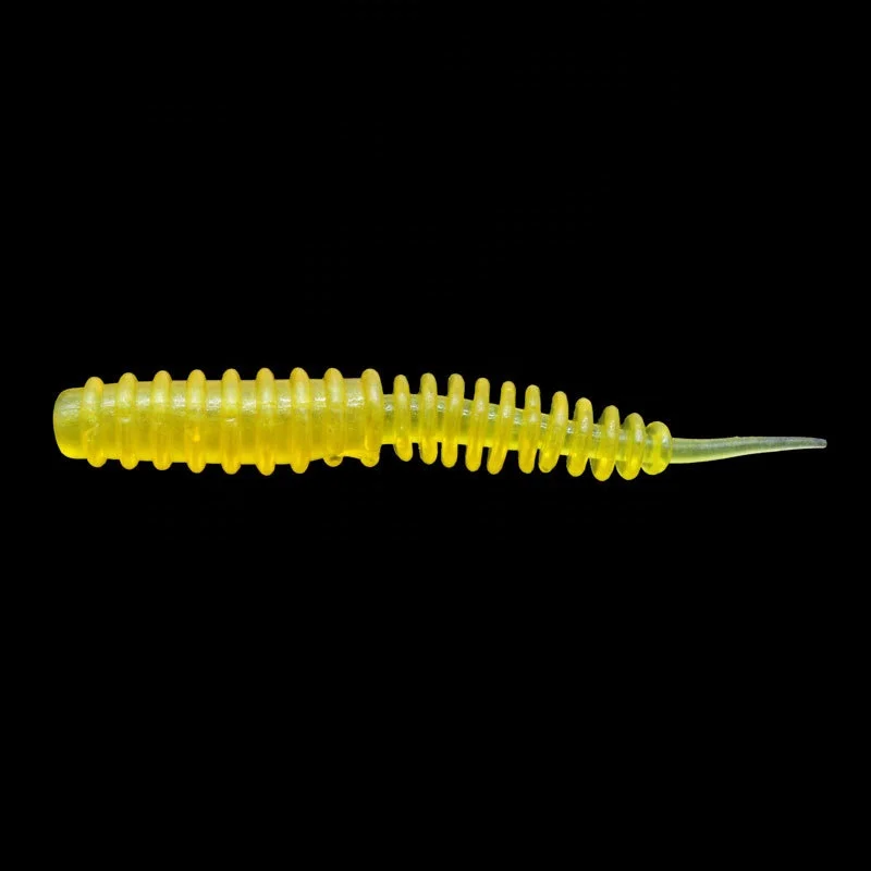 SEASKY 6cm 1.3g Needle Tail Ribbed Body Soft Plastic Bait Rig Freshwater Fishing Worm Lure