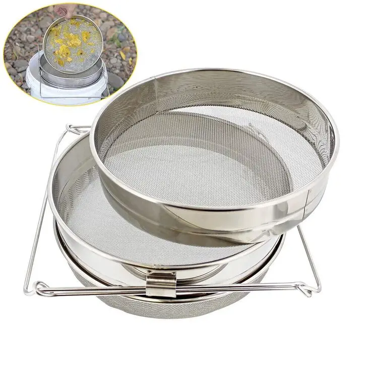 Hot Selling 304 Stainless Steel Standard Test Sieve Garden Metal sieve Garden Sieve Mesh Soil Sift