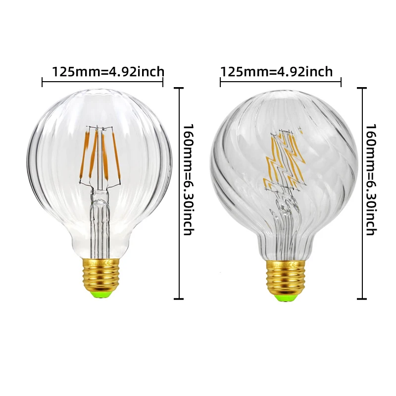 
YUYANG Brand G125 Decor Bulb E27/E26/B22 Pumpkin-shape Filament Decoration Lamp 110-130V/ 220-240V CE+ROHS+ETL 