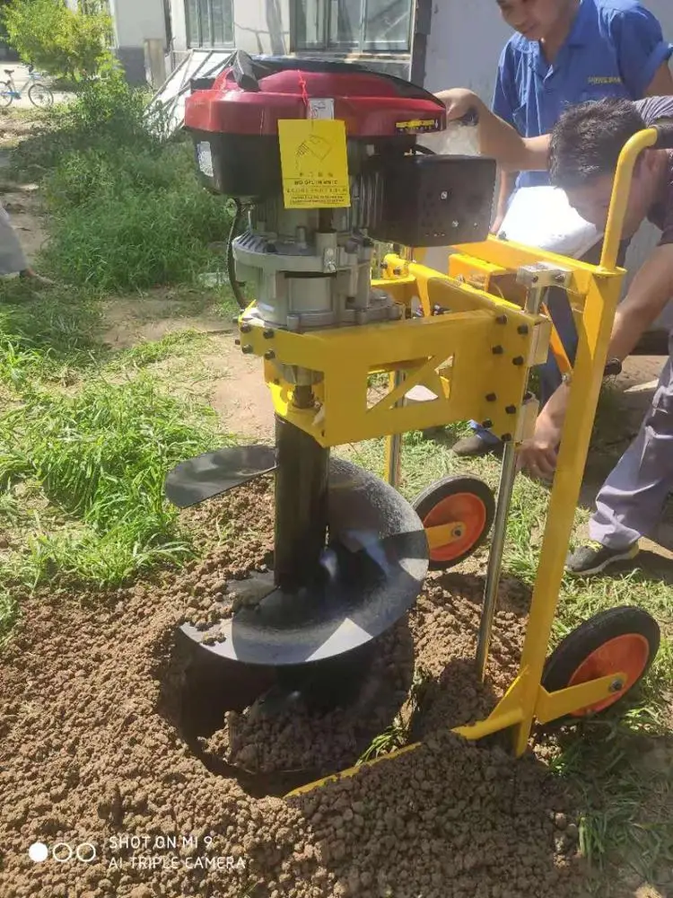 manual gasoline planting tree earth auger