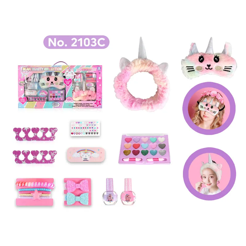 Factory Price Sets Make Up Kit Girls Toys Kid Lip Gloss Makeup For Kids And Nails