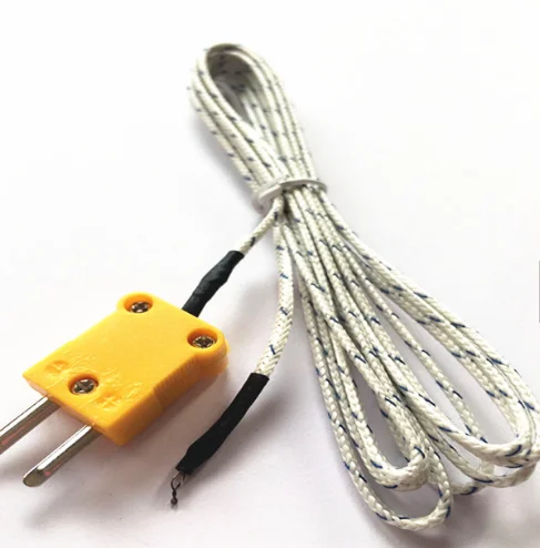 mineral insulated cable simple point probe k type thermocouple with plug