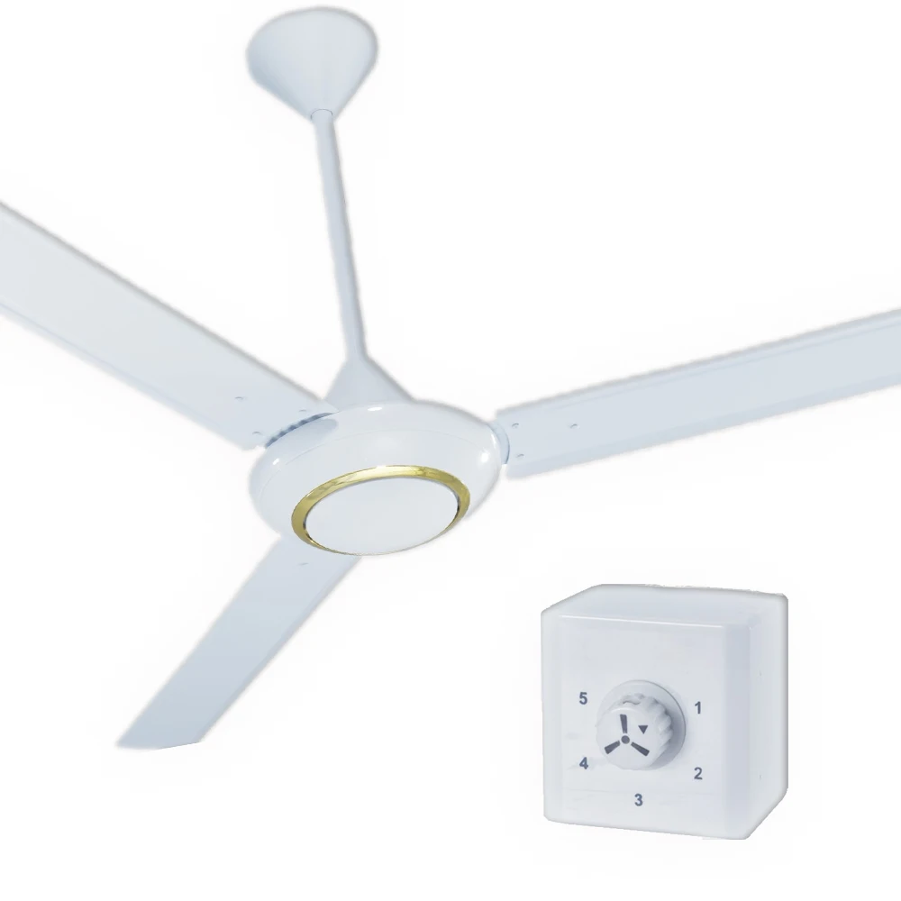 56inch 1400mm Original Ceiling Fan Aluminum Blade Copper Motor Silver Ring to Srilanka Oman Dubai Market Standard Specific