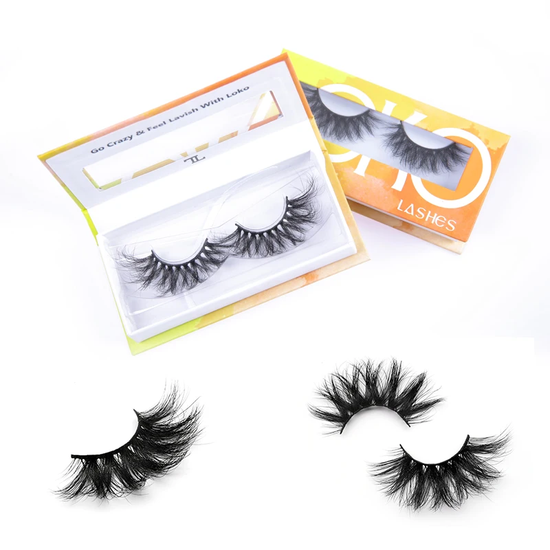 
Private label luxury 3d mink eyelashes vendor own brand full strip lashes custom empty 2020 eyelash packaging box 