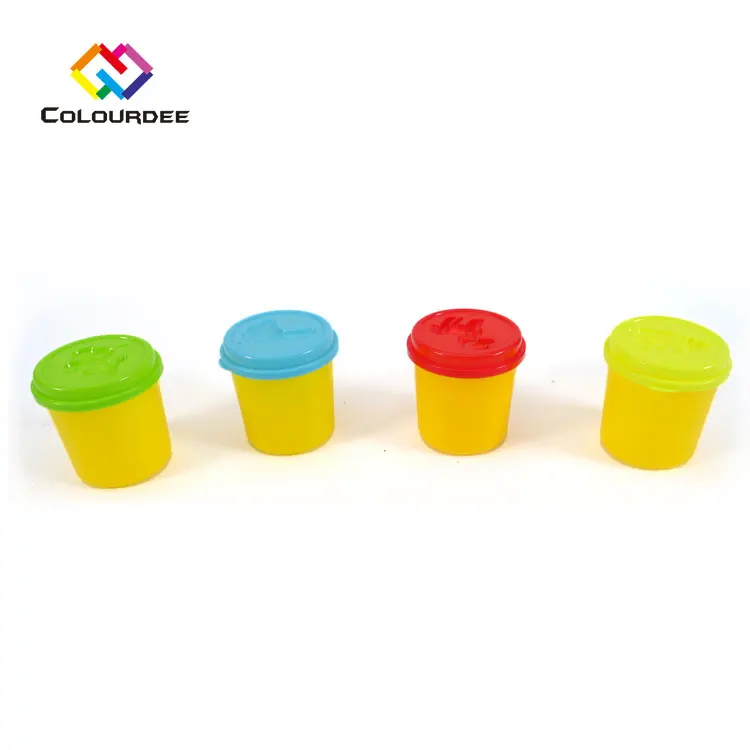 Modeling Play Dough Plasticine Eco-friendly Accessories craft Tool Children DIY  Clay Mould 4 pots colourful 4 OZ 120 grams