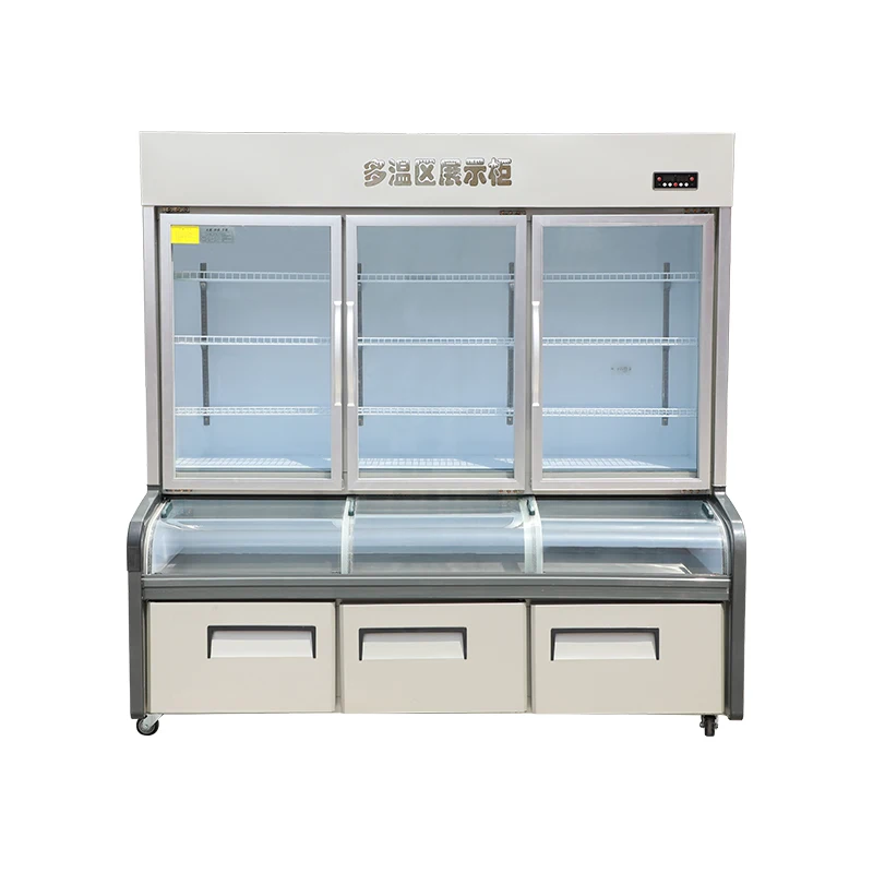 Vegetable Display Cooler Refrigerator Vegetable Cooler Kitchen Equipment Commercial