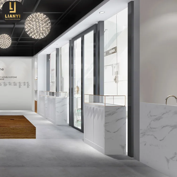 Витрина для витрины с мраморной витриной