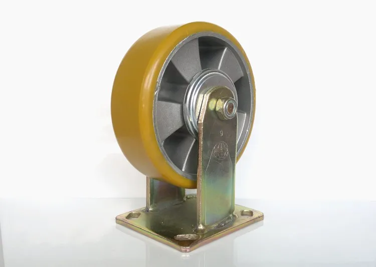 6 inch casters aluminum core polyurethane PU pulley industrial heavy duty bearing roller cart wheels
