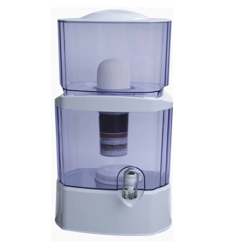 24L Gravity Filtration Mineral Water Purifier Household Outdoor Ceramic Activated Carbon Mineral Water Filter Pot