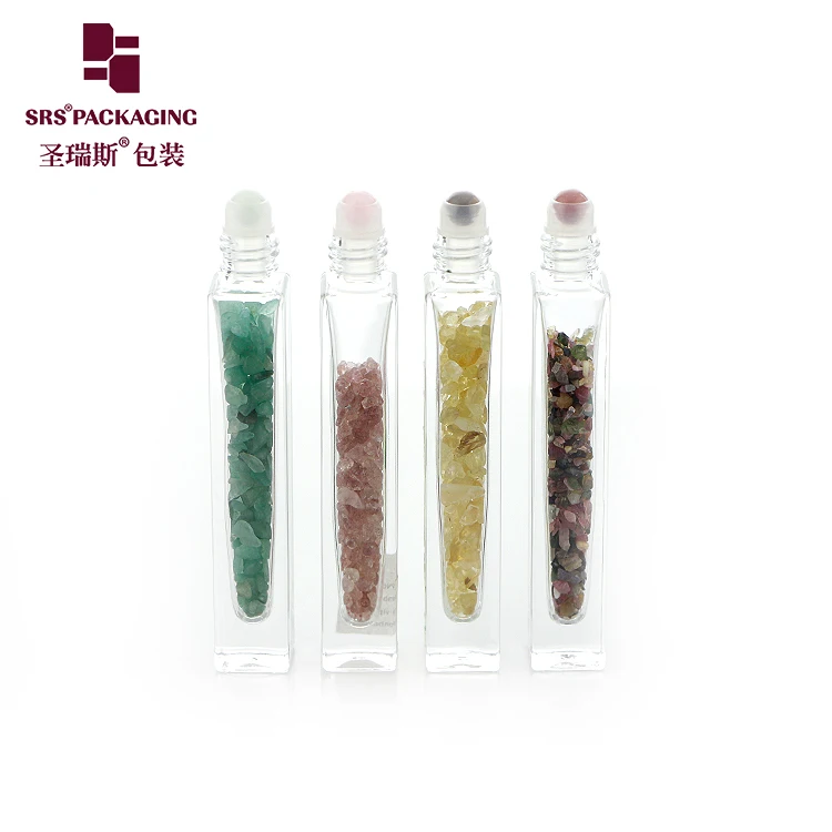 Стеклянный Квадратный Контейнер для духов с толстыми стенками 10 мл рулон эфирного масла на бутылке