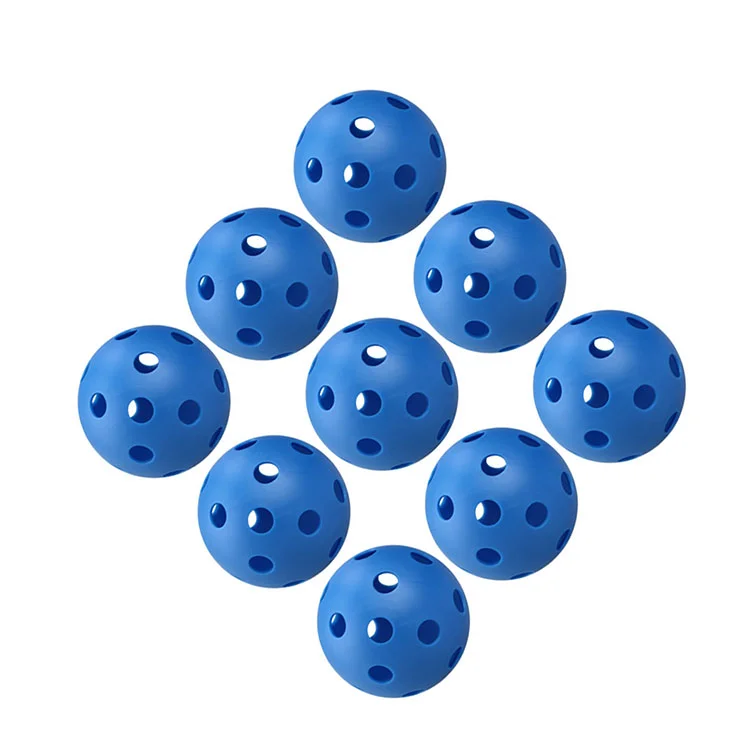 High Quality Custom Yellow Plastic Golf Balls With Hole Pickleball Practice Golf Balls