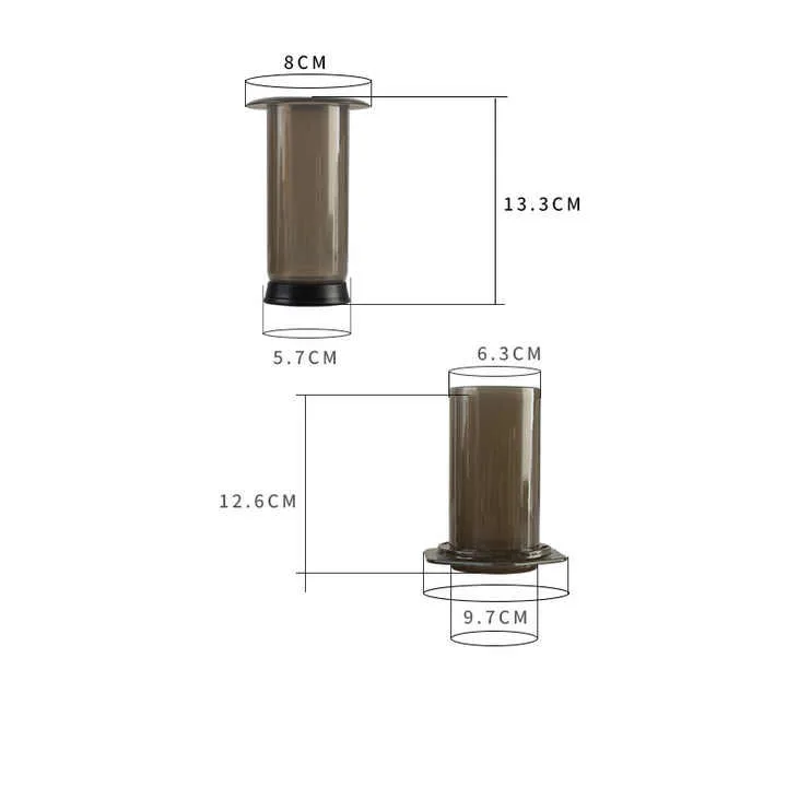 Portable French Press coffee pot Hand washing pressure pot Hand pressure drip filter Travel cold extraction pot with lid