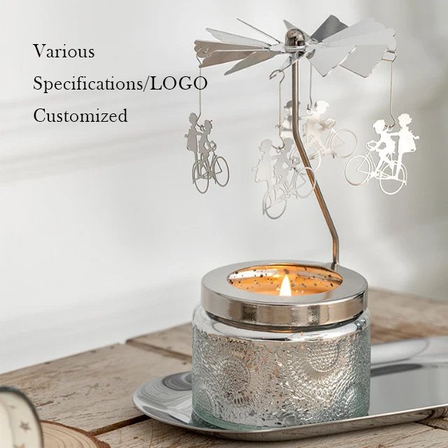 Vietnam  Modern Wedding Decorations Gold Hanging Ritual rotating Metal Candle Holder For Home