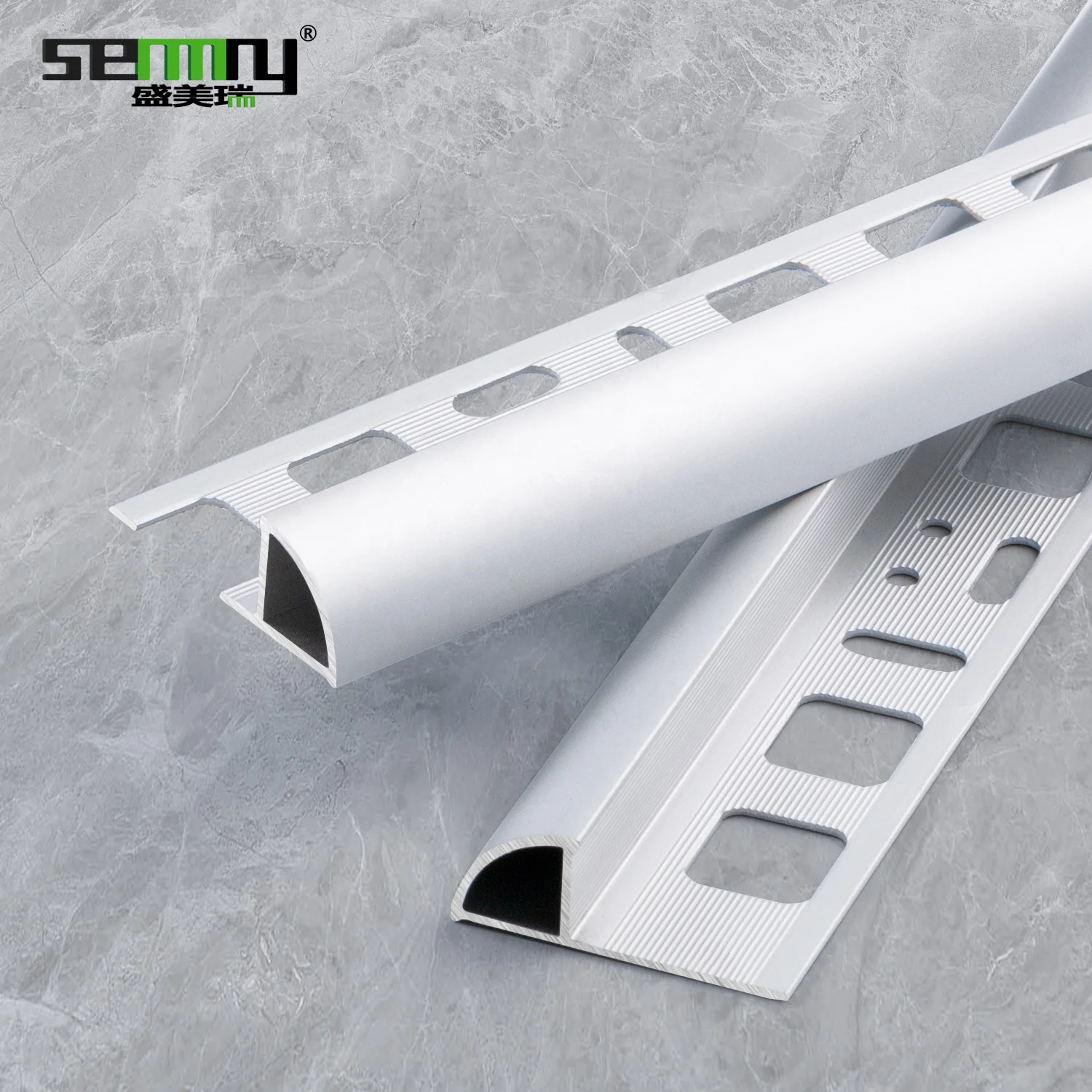 Drop shipping factory whosale price aluminium decorative strips corner ceramic tile trim tile trim ceramics