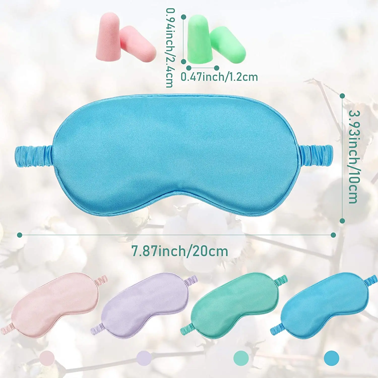 Подарочный набор EyeMask из натурального шелка тутового шелкопряда класс 6А 22 мм глянцевая шелковая маска для сна