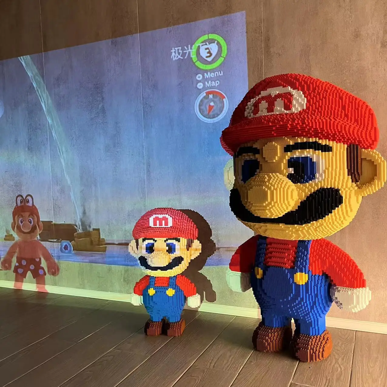 Leg0 blocks factory direct sales mario bros150cm 93cm 50cm DIY ornaments creative gifts wholesale adult decompression male toys