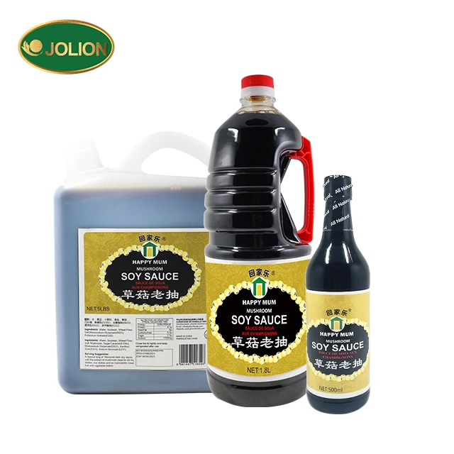 JOLION Wholesale Bulk Natural Brewed Premium Traditional liquid OEM Private Best brand Chinese Superior Mushroom dark Soy Sauce