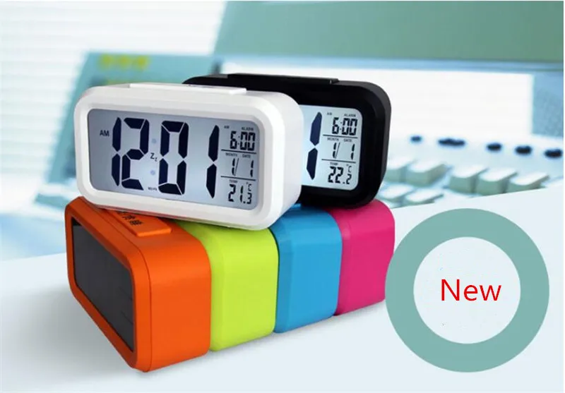 Digital Led Alarm Electronic Desk Table Clocks With Calendar LCD Table Clocks Temperaturel Alam Clock.
