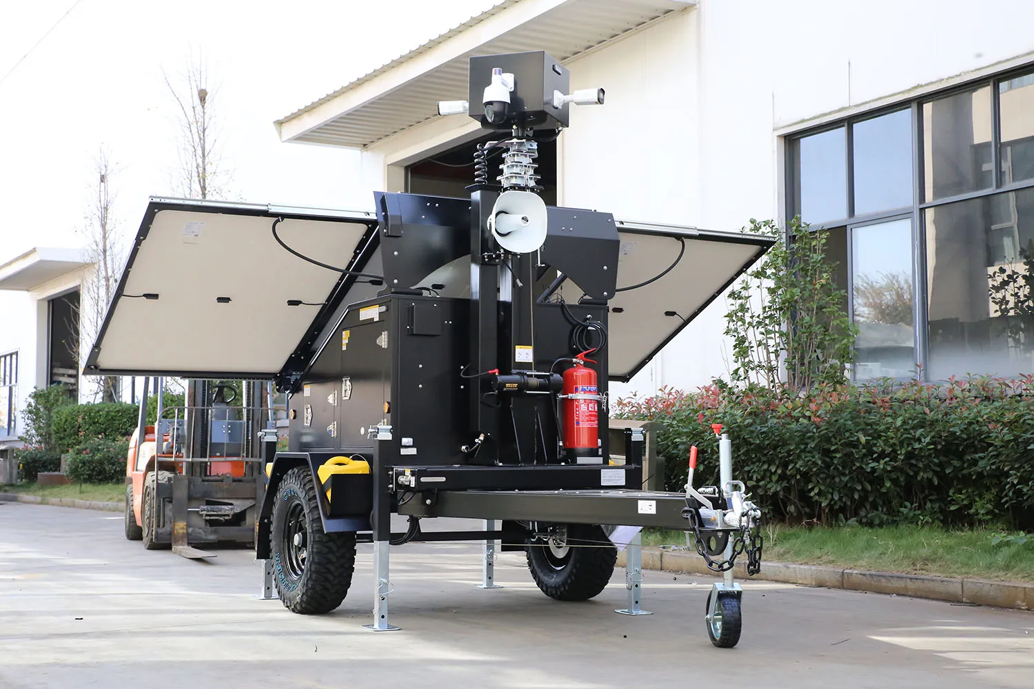 Solar Surveillance Trailer with Horn