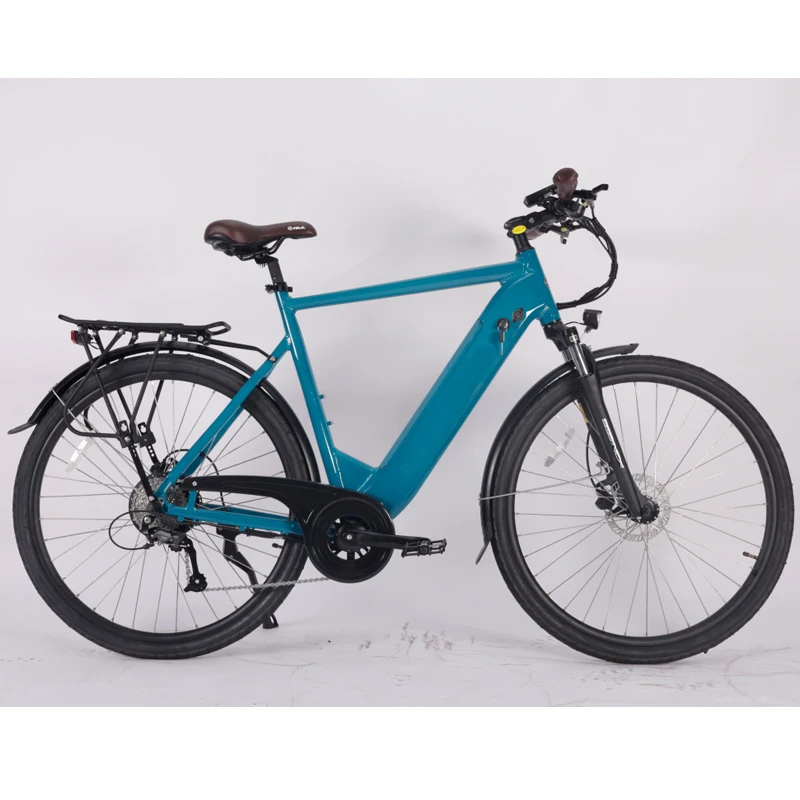 9 Speed 28 Inch  250W  Electric Mid Motor Mountain Bike Samsung Lithium Battery 15Ah