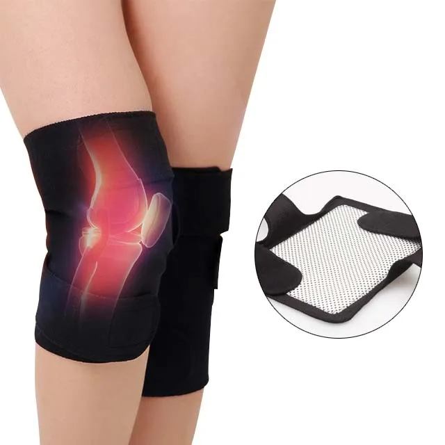 Adjustable medical tourmaline far infrared magnetic therapy knee pads brace for arthritis