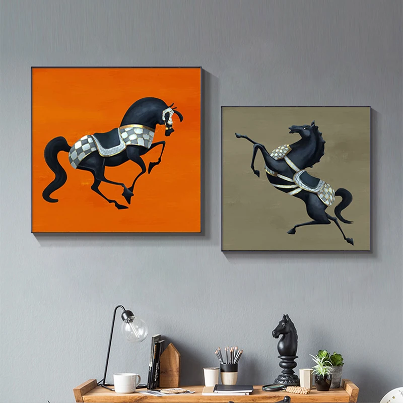  Horse Poster Classic Canvas Painting Saudi Arabia Home Decorative Abstract Prints Posters Wall